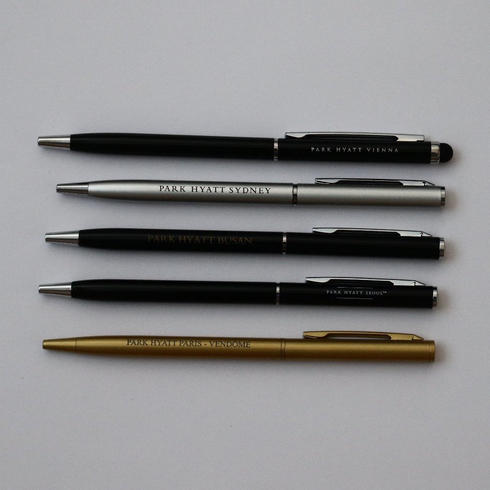 Collection of 5 Park Hyatt Luxury Hotel Pens Lot